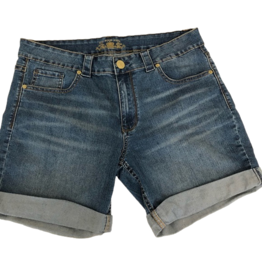 US Polo Assoc Jean Shorts with Cuff, like new